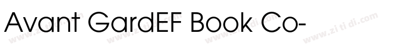 Avant GardEF Book Co字体转换